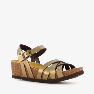 Hush Puppies dames bio sleehak sandalen brons
