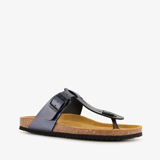 Hush Puppies dames bio teenslippers zwart