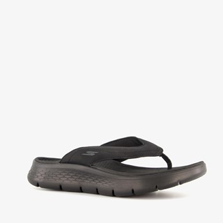 Skechers heren teenslippers zwart