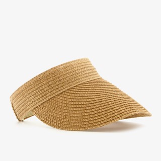 Dames zonneklep beige