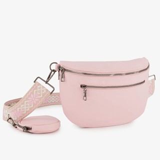 Renato Lucci dames schoudertas met portemonnee roze