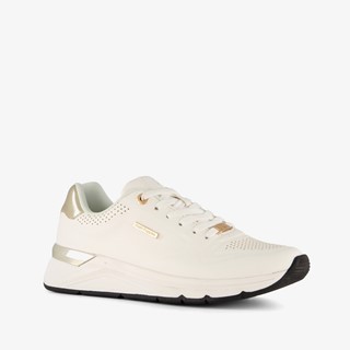 Hush Puppies dames sneakers wit goud