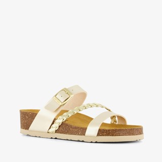 Hush Puppies dames sleehak slippers champagne