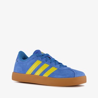 Adidas VL Court 3.0 kinder sneakers blauw geel