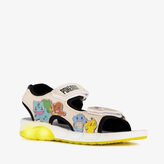 Pokemon jongens sandalen met lichtjes geel