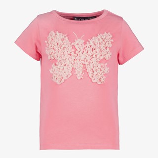 TwoDay meisjes T-shirt met vlinder roze