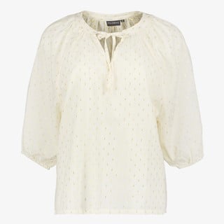 TwoDay dames blouse met lurex wit