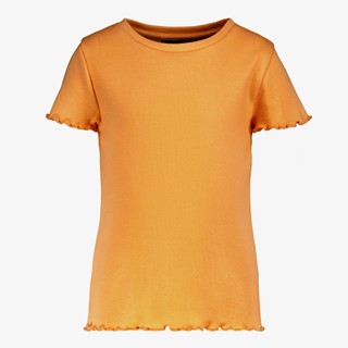 TwoDay meisjes rib T-shirt oranje