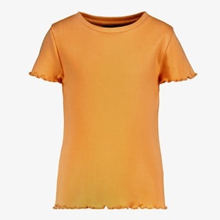 TwoDay meisjes rib T-shirt oranje