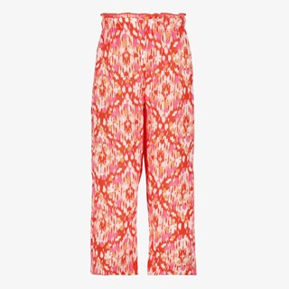 TwoDay wijde meisjes broek met print roze