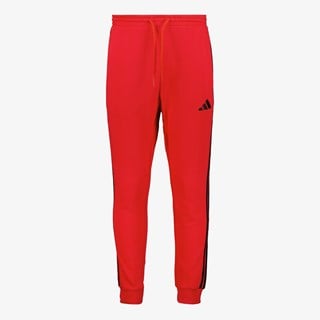Adidas M 3S FL TC PT heren joggingbroek rood