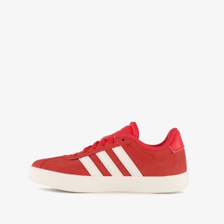 Adidas VL Court 3.0 suède kinder sneakers rood wit