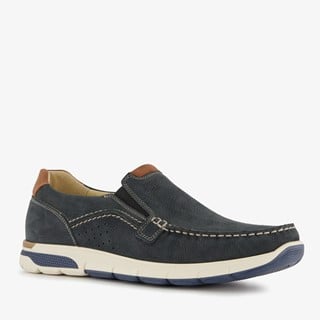 Hush Puppies leren heren instappers blauw