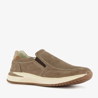 Hush Puppies leren heren instappers grijs
