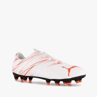 Puma Attacanto FG kinder voetbalschoenen wit rood