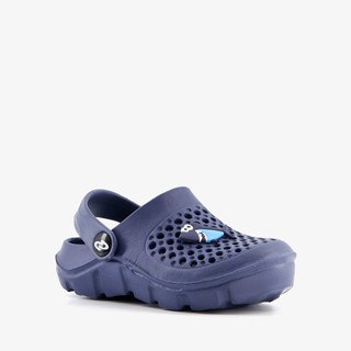 Kinder klompen blauw haai