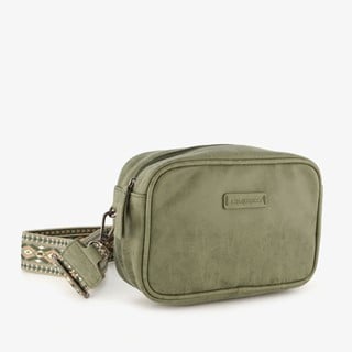 Renato Lucci dames schoudertasje groen met print