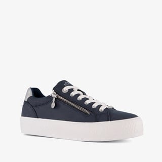 S.Oliver dames sneakers blauw zilver