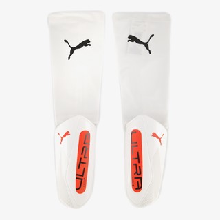 PUMA Ultra Light Sleeve scheenbeschermers wit rood