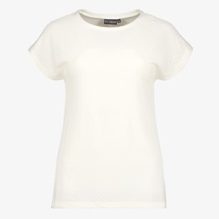 TwoDay dames T-shirt met structuur wit