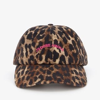 Dames pet met panterprint