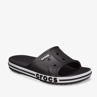 Crocs Bayaband Slide heren slippers zwart wit
