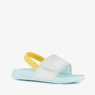 Puma Popcat 20 Backstrap kinder badslippers blauw