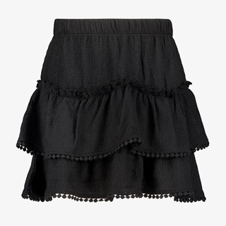 MyWay meisjes rok met pompons zwart