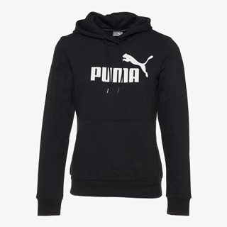 Puma Essentials Logo dames hoodie zwart