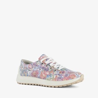 Hush Puppies leren dames sneakers met bloemenprint