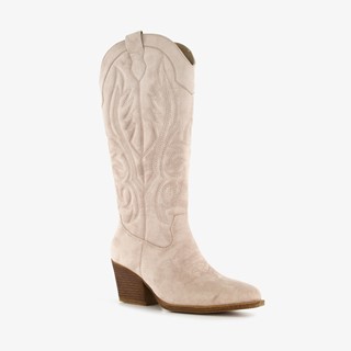 Blue Box dames western laarzen beige