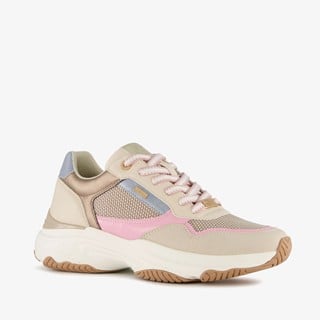 XX by Mexx dames dad sneakers beige roze