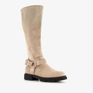 Blue Box hoge dames boots beige