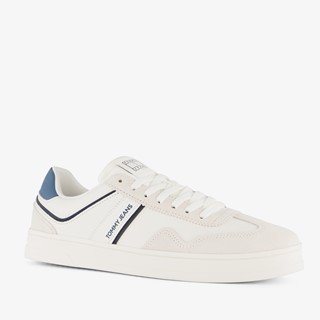 Tommy Hilfiger leren heren sneakers wit blauw
