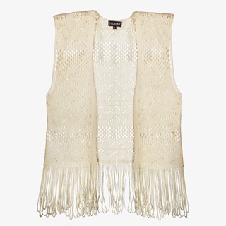 TwoDay gebreide dames gilet beige