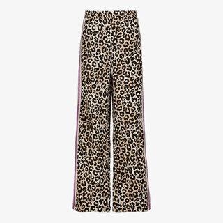 MyWay meisjes wide leg broek met luipaardprint