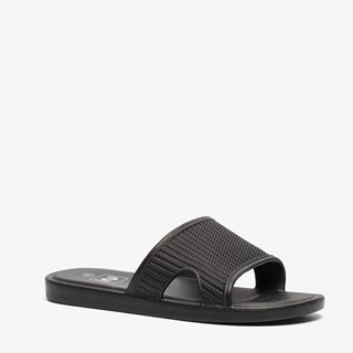 Dames badslippers zwart