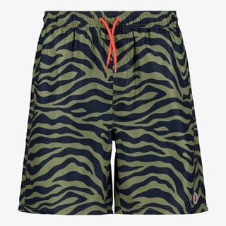 Osaga heren zwemshort zebraprint groen zwart