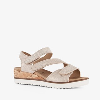 Hush Puppies leren sandalen met lage sleehak