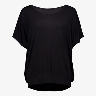 TwoDay dames top met vlindermouwen zwart