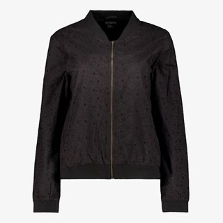 TwoDay dames broderie bomberjack zwart