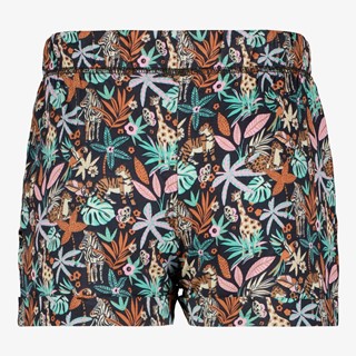 TwoDay meisjes short met jungle print blauw groen