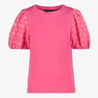 TwoDay meisjes T-shirt met hartjes pofmouwen roze