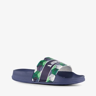Minecraft kinder badslippers blauw groen