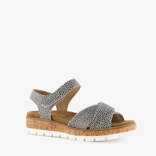 Hush Puppies leren dames sandalen met print