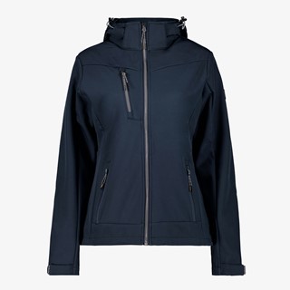 Kjelvik dames softshell jas blauw