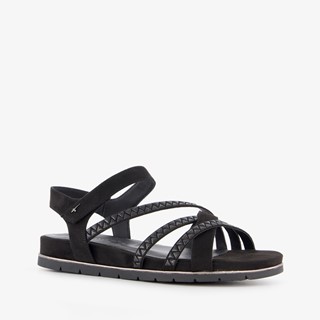 Tamaris dames sandalen zwart goud