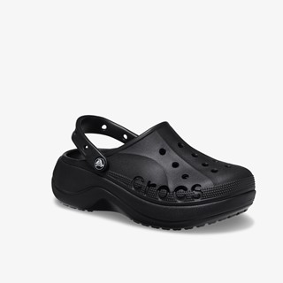 Crocs Baya Platform Clog dames klompen zwart