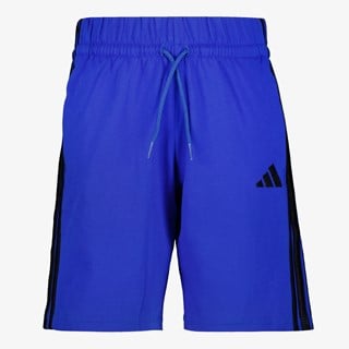 Adidas J 3S KN SH 210 kinder sportshort blauw