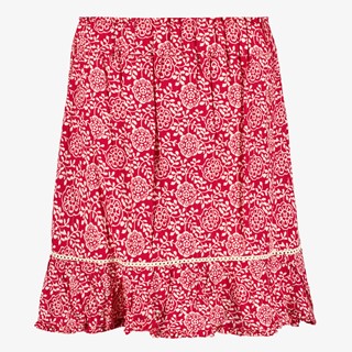 TwoDay dames rok met print en glitters rood